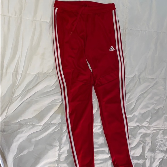 track pant adidas red